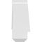 Ekena Millwork Bellingham Architectural Grade PVC Gable Bracket, 48"W x 8"H x 4"D x 4"F, 4/12 Pitch GBP048X08X0404BEL00 - alternate 3